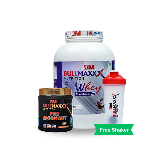Whey protein + Pre Workout + Shaker Free