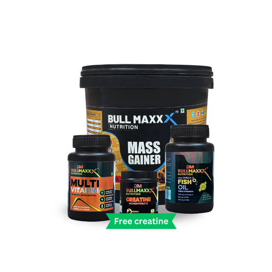 Mass Gainer + Multi Vitamin + Fish Oil + Creatine